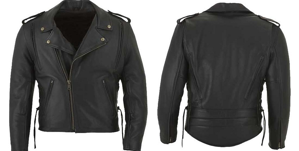 two sides of leather jacket
