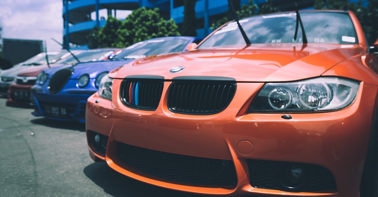 some cars parked on the road